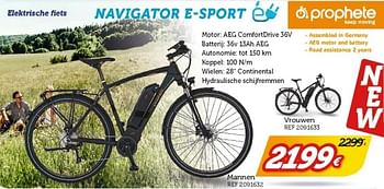 Promoties Navigator e-sport - Prophete - Geldig van 23/04/2017 tot 28/05/2017 bij Auto 5