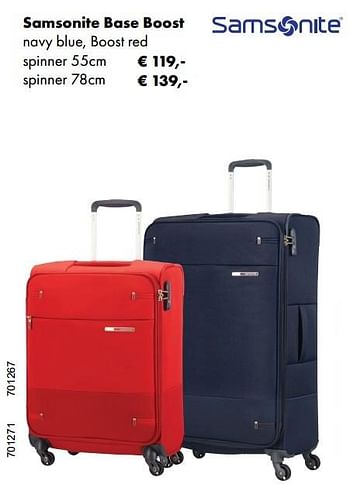 Promoties Samsonite base boost - Samsonite - Geldig van 24/04/2017 tot 31/05/2017 bij Multi Bazar