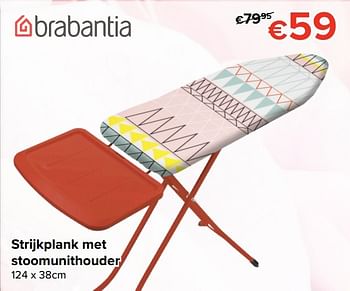 Promoties Strijkplank met stoomunithouder - Brabantia - Geldig van 28/04/2017 tot 22/05/2017 bij Euro Shop