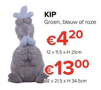Promoties Kip groen, blauw of roze - Huismerk - Euroshop - Geldig van 28/04/2017 tot 22/05/2017 bij Euro Shop