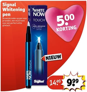 helpen Bezem Whitney Signal Signal whitening pen - Promotie bij Kruidvat
