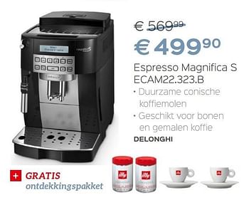 Promotions Delonghi espresso magnifica s ecam22.323.b - Delonghi - Valide de 27/04/2017 à 31/05/2017 chez ShopWillems