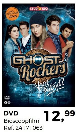 Promotions Dvd ghost rockers - Studio 100 - Valide de 02/05/2017 à 30/05/2017 chez Supra Bazar