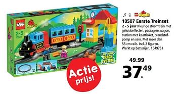 Promoties Eerste treinset - Lego - Geldig van 17/04/2017 tot 07/05/2017 bij Bart Smit