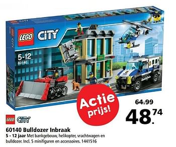 Promoties Bulldozer inbraak - Lego - Geldig van 17/04/2017 tot 07/05/2017 bij Bart Smit