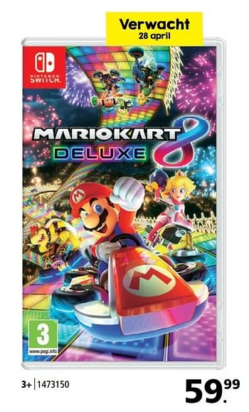 Promoties Mariokart deluxe 8 - Nintendo - Geldig van 17/04/2017 tot 07/05/2017 bij Bart Smit