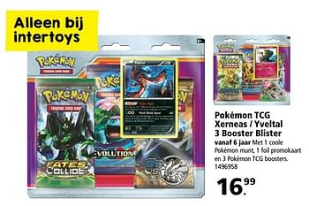 Promoties Pokémon tcg xerneas - yveltal 3 booster blister - Pokemon - Geldig van 17/04/2017 tot 07/05/2017 bij Bart Smit