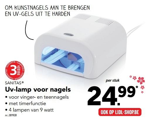 sanitas nail lamp lidl