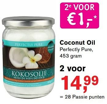 Promoties Coconut oil - Perfectly Pure - Geldig van 18/04/2017 tot 17/05/2017 bij Holland & Barret