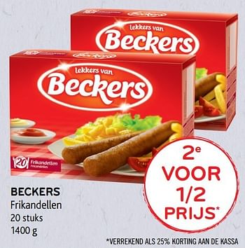 Promoties Beckers frikandellen - Beckers - Geldig van 03/05/2017 tot 16/05/2017 bij Alvo