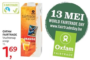 Promotions Oxfam fairtrade vruchtensap - Oxfam Fairtrade - Valide de 03/05/2017 à 16/05/2017 chez Alvo