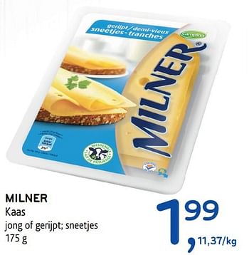 Promoties Milner kaas - Milner - Geldig van 03/05/2017 tot 16/05/2017 bij Alvo