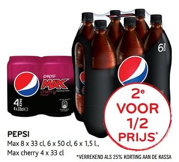Promoties Pepsi max - Pepsi - Geldig van 03/05/2017 tot 16/05/2017 bij Alvo