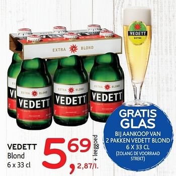 Promoties Vedett blond - Vedett - Geldig van 03/05/2017 tot 16/05/2017 bij Alvo