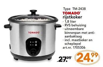 Het is de bedoeling dat officieel Ver weg Tomado Tomado rijstkoker tm-2438 - Promotie bij Blokker