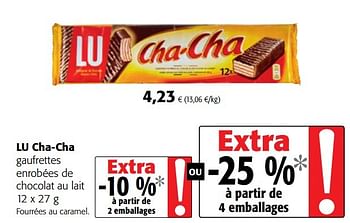 Buy Lu Cha-Cha Gaufrettes enrobées de Chocolat au la 
