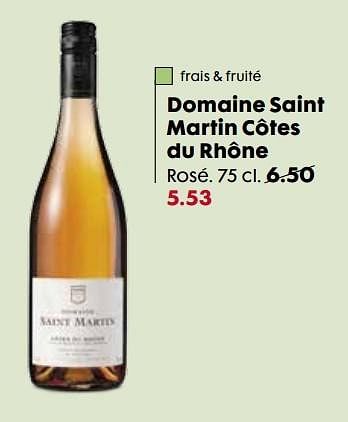 Promotions Domaine saint martin côtes du rhône - Vins blancs - Valide de 03/05/2017 à 23/05/2017 chez Hema