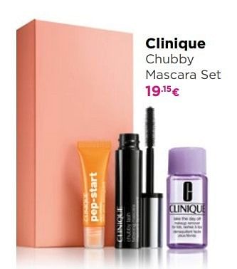 doen alsof Pa Pak om te zetten CLINIQUE Clinique chubby mascara set - Promotie bij ICI PARIS XL