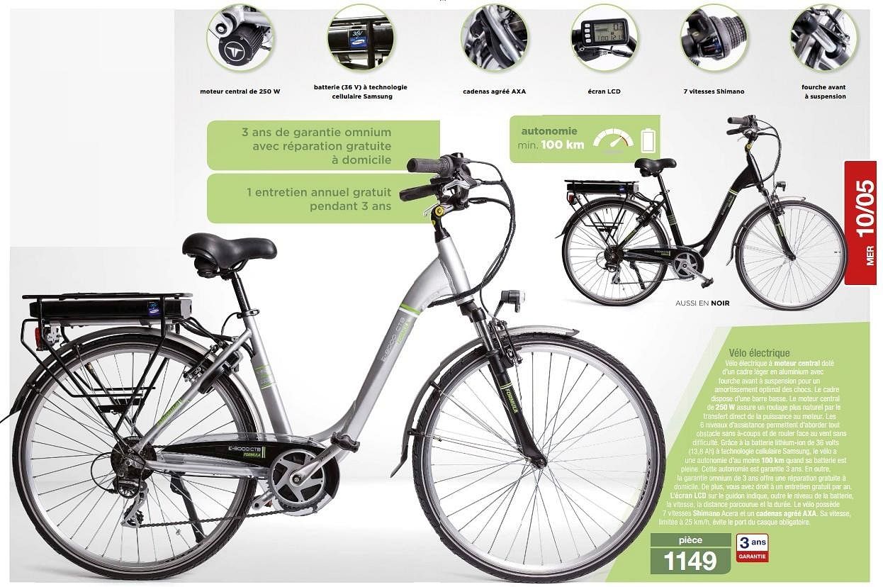 Velo electrique 2025 formula aldi