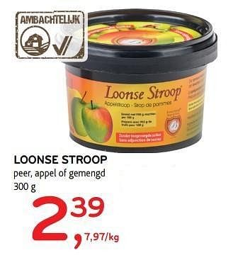 Promotions Loonse stroop peer, appel of gemengd - De Loonse Stroop - Valide de 17/05/2017 à 30/05/2017 chez Alvo