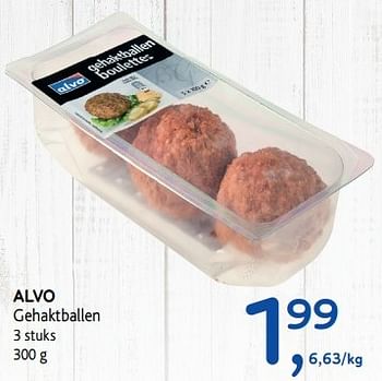 Promoties Alvo gehaktballen - Huismerk - Alvo - Geldig van 17/05/2017 tot 30/05/2017 bij Alvo