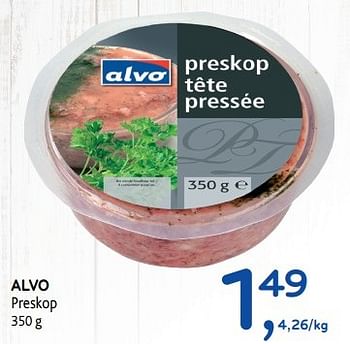 Promoties Alvo preskop - Huismerk - Alvo - Geldig van 17/05/2017 tot 30/05/2017 bij Alvo
