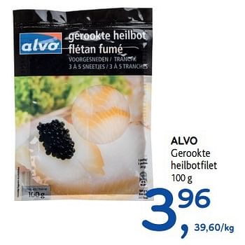 Promoties Alvo gerookte heilbotfilet - Huismerk - Alvo - Geldig van 17/05/2017 tot 30/05/2017 bij Alvo