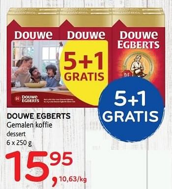 Promotions Douwe egberts gemalen koffie dessert - Douwe Egberts - Valide de 17/05/2017 à 30/05/2017 chez Alvo