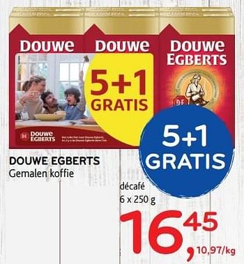 Promoties Douwe egberts gemalen koffie décafé - Douwe Egberts - Geldig van 17/05/2017 tot 30/05/2017 bij Alvo
