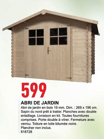 Promotion Trafic Abri De Jardin Produit Maison Trafic Jardin Et Fleurs Valide Jusqua 4 Promobutler