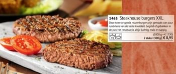Promoties Steakhouse burges xxl - Huismerk - Bofrost - Geldig van 10/05/2017 tot 31/08/2017 bij Bofrost