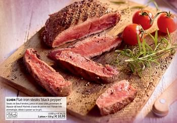 Promotions Flat-iron steaks black pepper - Produit maison - Bofrost - Valide de 10/05/2017 à 31/08/2017 chez Bofrost