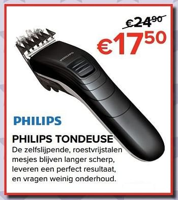 Promoties Philips tondeuse - Philips - Geldig van 26/05/2017 tot 19/06/2017 bij Euro Shop