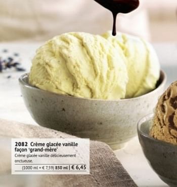 Promotions Crème glacée vanille façon grand-mère - Produit maison - Bofrost - Valide de 01/03/2017 à 31/08/2017 chez Bofrost