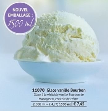 Promotions Glace vanille bourbon - Produit maison - Bofrost - Valide de 01/03/2017 à 31/08/2017 chez Bofrost