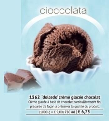 Promotions Dolcedo crème glacée chocolat - Produit maison - Bofrost - Valide de 01/03/2017 à 31/08/2017 chez Bofrost