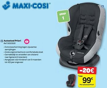 Dijk Klusjesman relais Maxi-cosi Autostoel priori - Promotie bij Carrefour