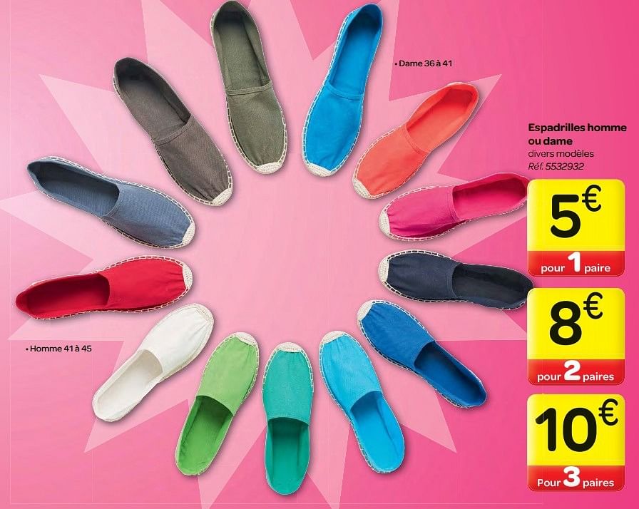 carrefour espadrille