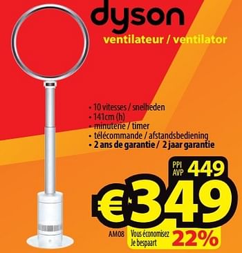 Promoties Dyson ventilateur - ventilator am08 - Dyson - Geldig van 18/05/2017 tot 30/06/2017 bij ElectroStock