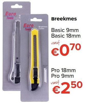 Promoties Breekmes - Euro Tools - Geldig van 26/05/2017 tot 19/06/2017 bij Euro Shop