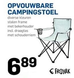 Onaangeroerd Vergelijkbaar Jong Froyak Opvouwbare campingstoel - Promotie bij Action