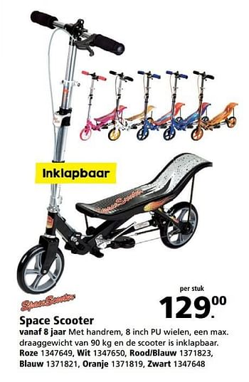 Promoties Space scooter - SpaceScooter - Geldig van 22/05/2017 tot 04/06/2017 bij Bart Smit
