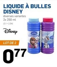 Promotions Liquide à bulles disney - Disney - Valide de 24/05/2017 à 30/05/2017 chez Action