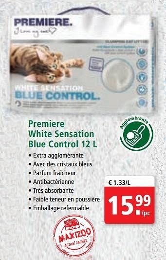 Premiere Premiere White Sensation Blue Control En Promotion Chez Maxi Zoo