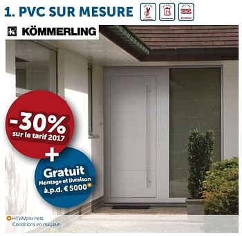 Promotions -30% pvc sur mesure - Kommerling - Valide de 30/05/2017 à 26/06/2017 chez Zelfbouwmarkt