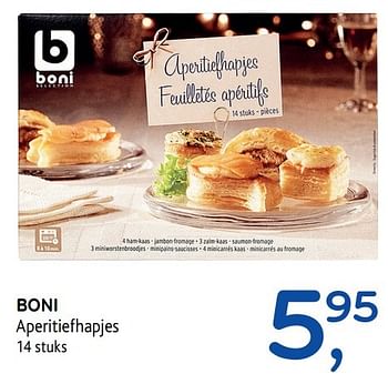 Promoties Boni aperitiefhapjes - Boni - Geldig van 31/05/2017 tot 13/06/2017 bij Alvo