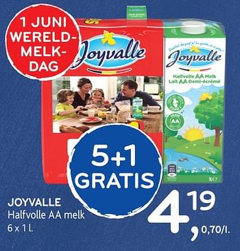 Promoties Joyvalle halfvolle aa melk - Joyvalle - Geldig van 31/05/2017 tot 13/06/2017 bij Alvo