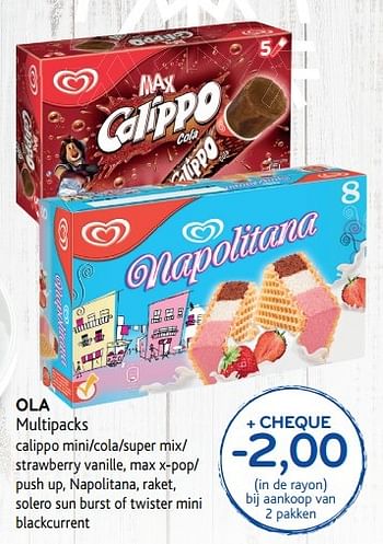 Promoties Ola multipacks - Ola - Geldig van 31/05/2017 tot 13/06/2017 bij Alvo