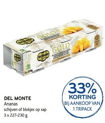 Promoties Del monte ananas - Del Monte - Geldig van 31/05/2017 tot 13/06/2017 bij Alvo