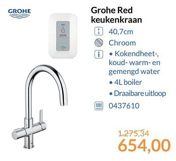 Promoties Grohe red keukenkraan - Grohe - Geldig van 01/06/2017 tot 30/06/2017 bij Sanitairwinkel